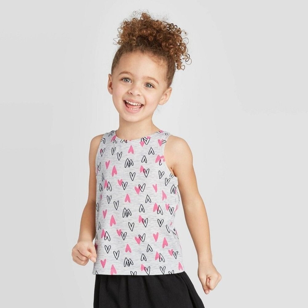 Toddler Girls' Heart Tank Top 18 months Cat & Jack